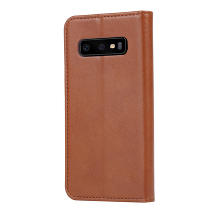 Classical Knead Leather Galaxy S10e Case with Notes Pocket