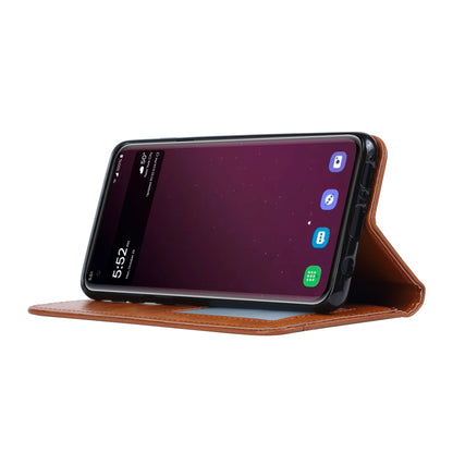 Classical Knead Leather Galaxy S10e Case with Notes Pocket