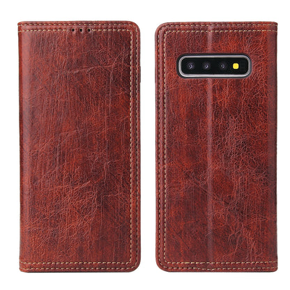 Tree Artificial Leather Galaxy S10+ Case Wallet Stand