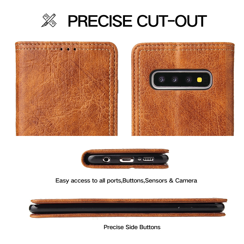 Tree Artificial Leather Galaxy S10e Case Wallet Stand