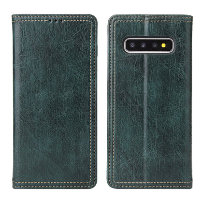 Tree Artificial Leather Galaxy S10+ Case Wallet Stand