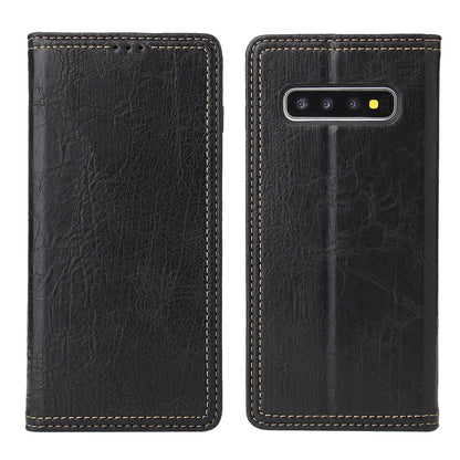 Tree Artificial Leather Galaxy S10+ Case Wallet Stand