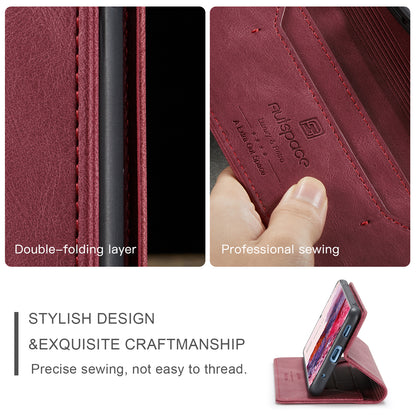 Luxury Retro Leather Galaxy S20 Case Magnetic Buckle RFID