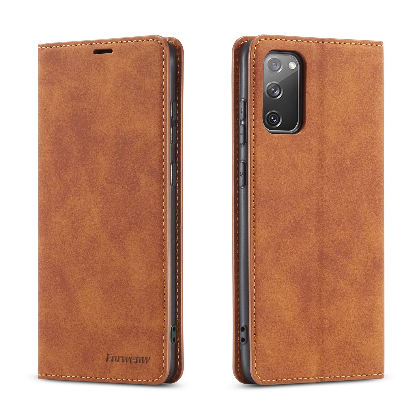 Illusion Slim Retro Leather Galaxy S20 FE Case Magnetic