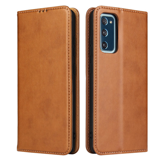 PU Leather Galaxy S20 FE Case Wallet Stand Texture Deluxe