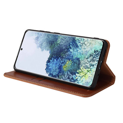 PU Leather Galaxy S20 FE Case Wallet Stand Texture Deluxe