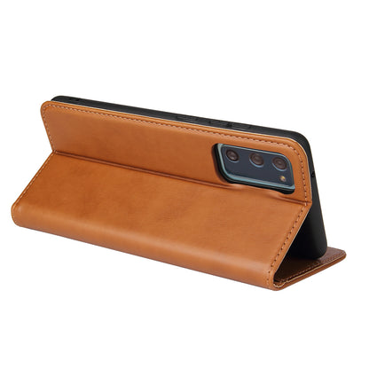 PU Leather Galaxy S20 FE Case Wallet Stand Texture Deluxe