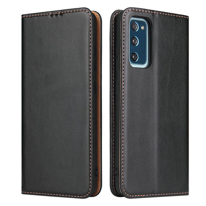 PU Leather Galaxy S20 FE Case Wallet Stand Texture Deluxe