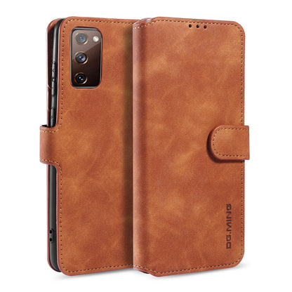 Retro Leather Edge Galaxy S20 FE Case with Hand Strap