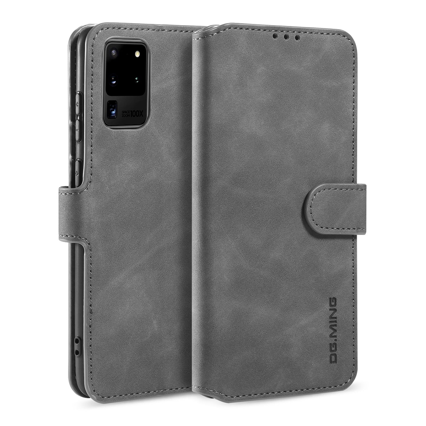 Retro Leather Edge Galaxy S20 Case with Hand Strap