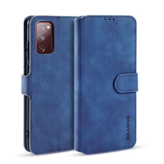 Retro Leather Edge Galaxy S20 FE Case with Hand Strap