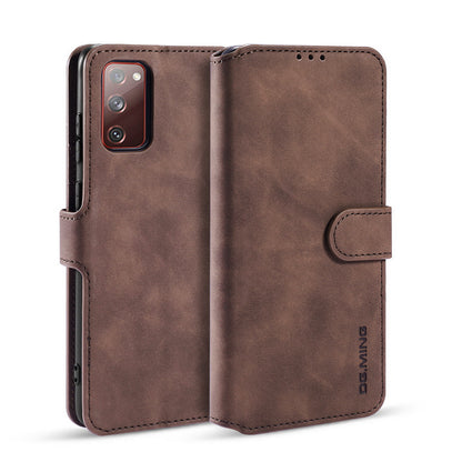 Retro Leather Edge Galaxy S20 FE Case with Hand Strap