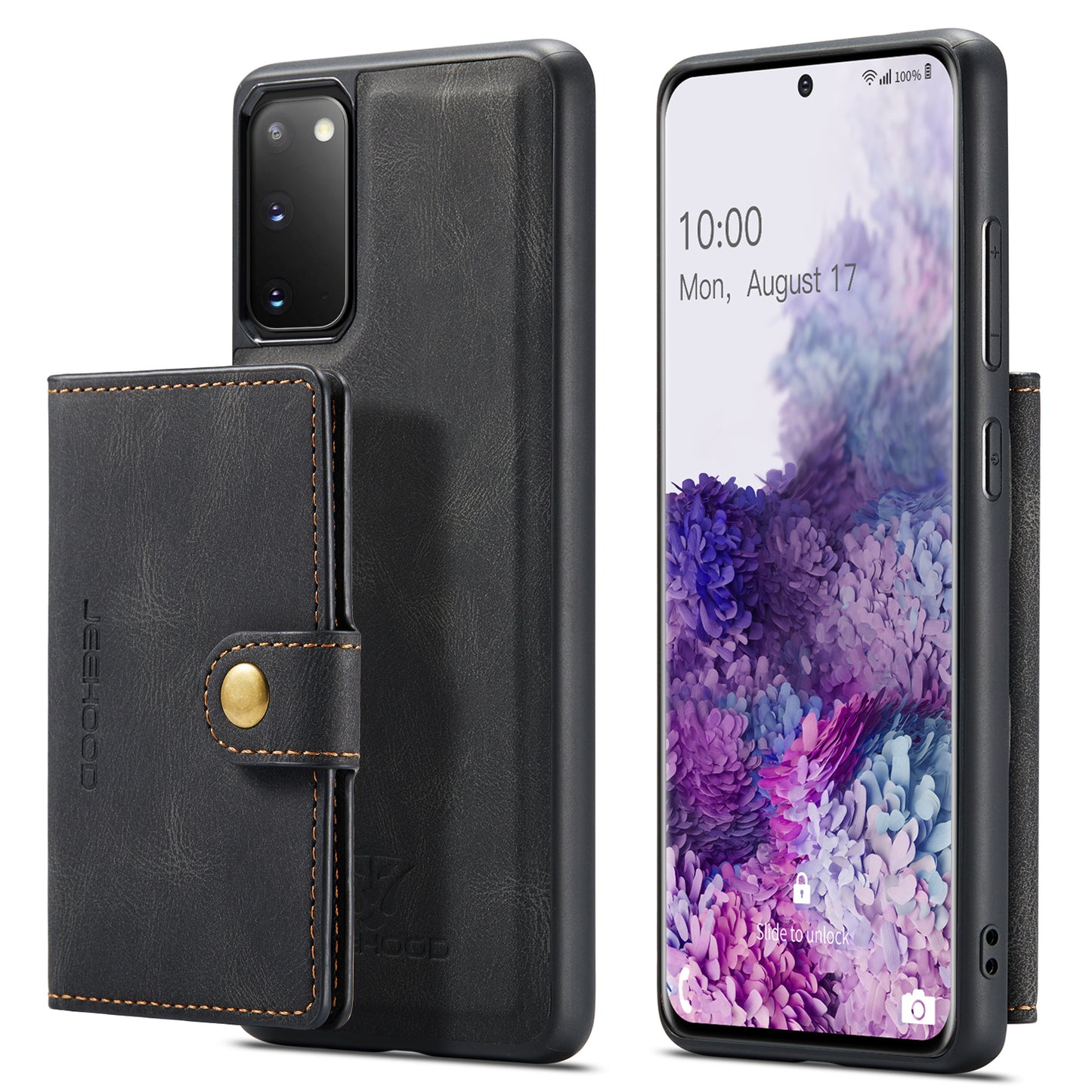 Magnetic Detachable Card Holder Galaxy S20 Case Leather Flip