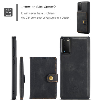 Magnetic Detachable Card Holder Galaxy S20 Case Leather Flip