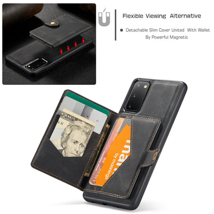 Magnetic Detachable Card Holder Galaxy S20 Case Leather Flip