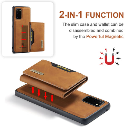 Retro Detachable Fold Card Holder Galaxy S20 Case Magnetic Clip