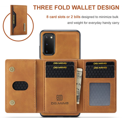 Retro Detachable Fold Card Holder Galaxy S20 Case Magnetic Clip