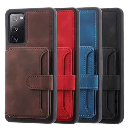 Fantasy Card Slots Buckle Galaxy S20 FE Case Leather Anti-theft