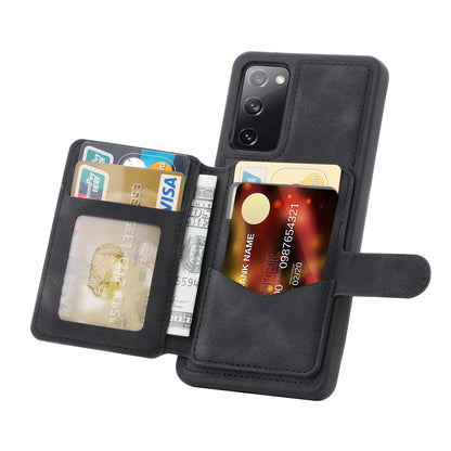 Fantasy Card Slots Buckle Galaxy S20 FE Case Leather Anti-theft