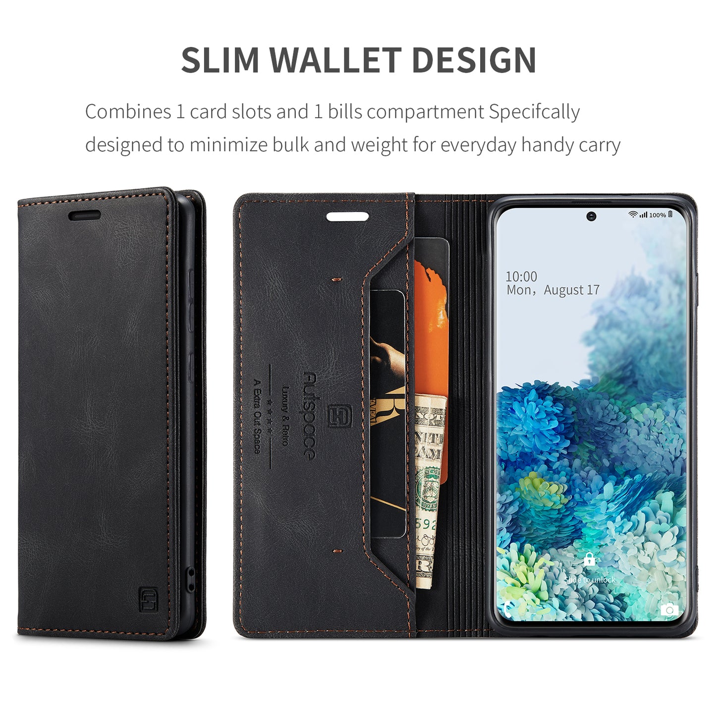 Luxury Retro Leather Galaxy S20+ Case Magnetic Buckle RFID