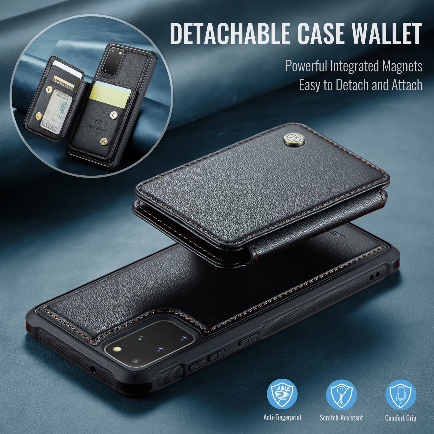 Magnetic Card Holder Galaxy S20 FE Case Detachable RFID Blocking