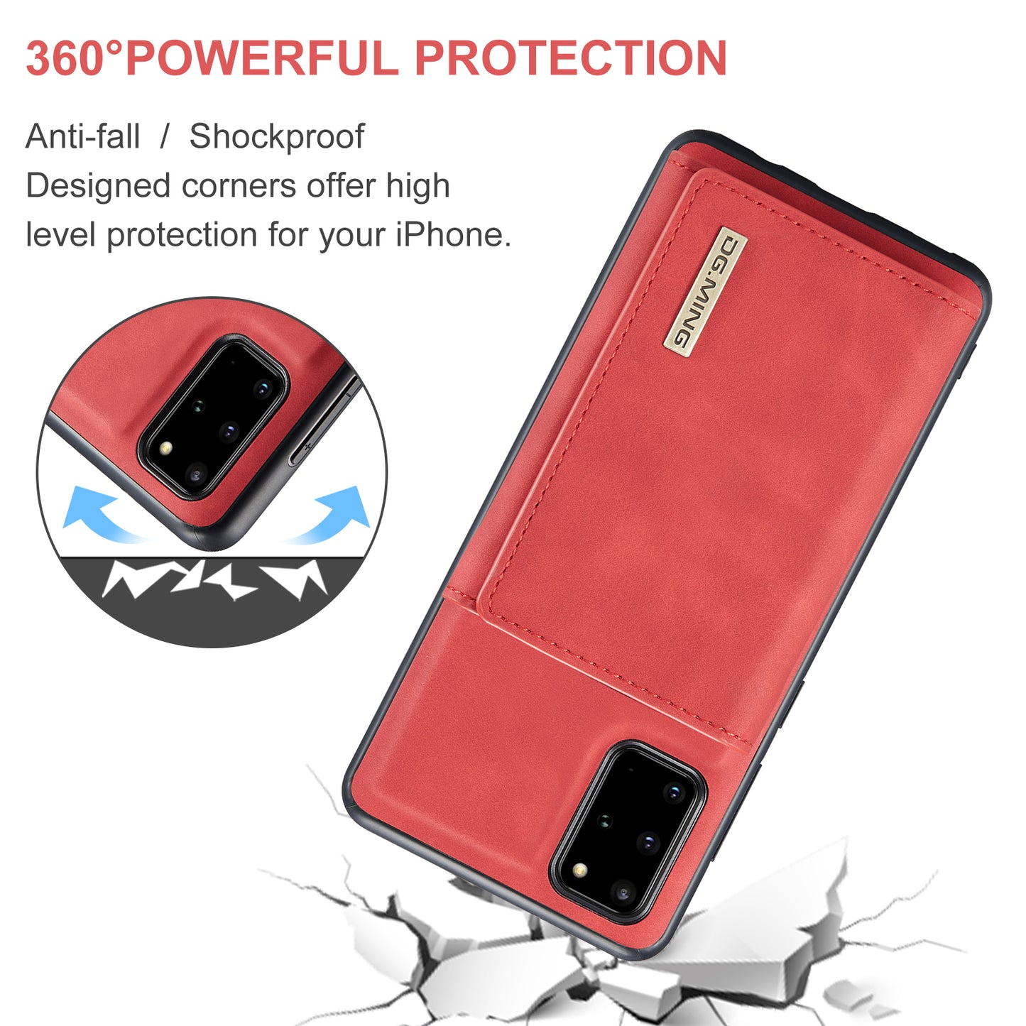 Retro Detachable Fold Wallet Galaxy S20+ Case Magnetic Clip