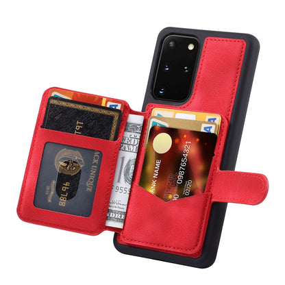 Fantasy Card Slots Buckle Galaxy S20+ Case Leather Anti-theft