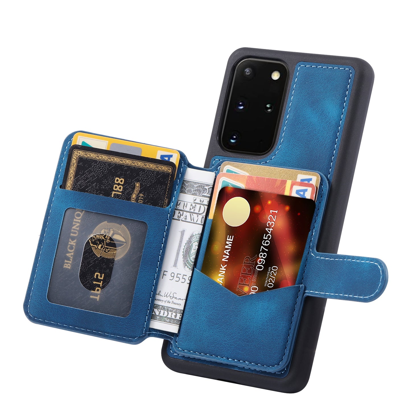 Fantasy Card Slots Buckle Galaxy S20+ Case Leather Anti-theft