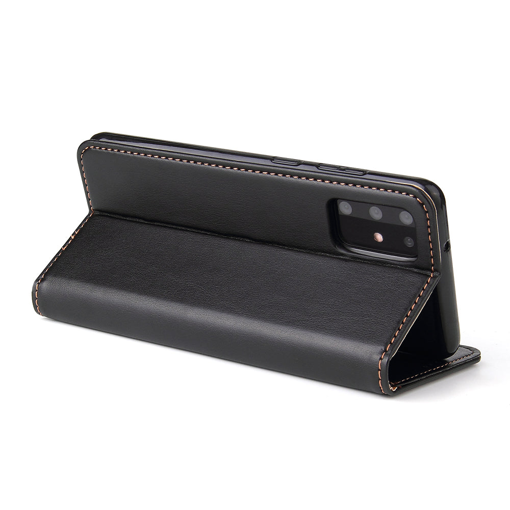 PU Leather Galaxy S20+ Case Wallet Stand Texture Deluxe