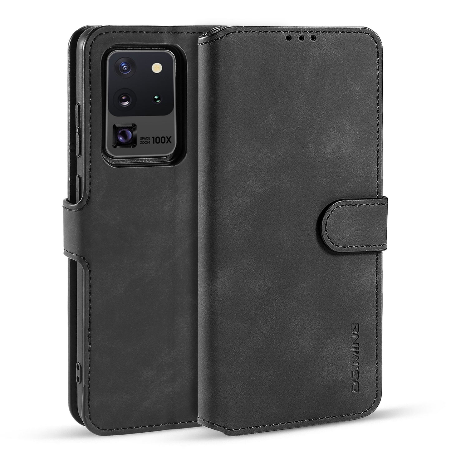 Retro Leather Edge Galaxy S20 Ultra Case with Hand Strap