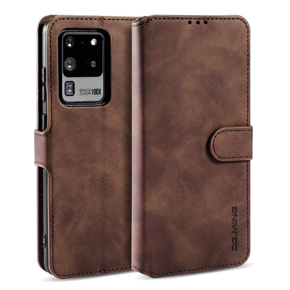 Retro Leather Edge Galaxy S20 Ultra Case with Hand Strap