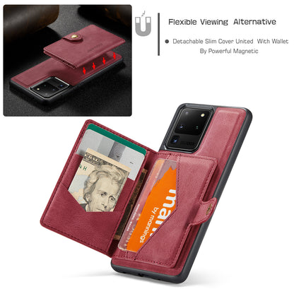 Magnetic Detachable Card Holder Galaxy S20 Ultra Case Leather Flip