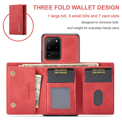 Retro Detachable Fold Wallet Galaxy S20 Ultra Case Magnetic Clip