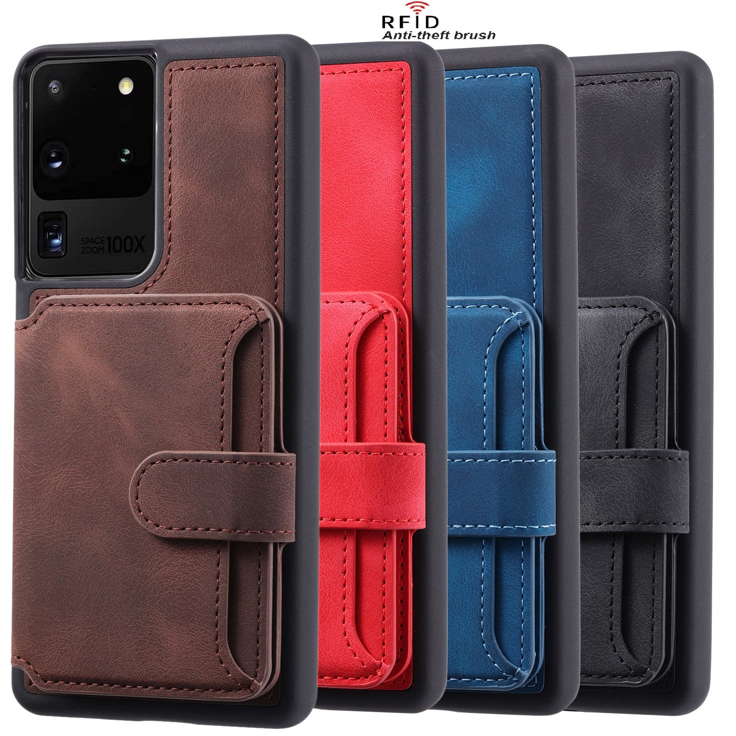 Fantasy Card Slots Buckle Galaxy S20 Ultra Case Leather Anti-theft