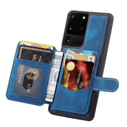 Fantasy Card Slots Buckle Galaxy S20 Ultra Case Leather Anti-theft