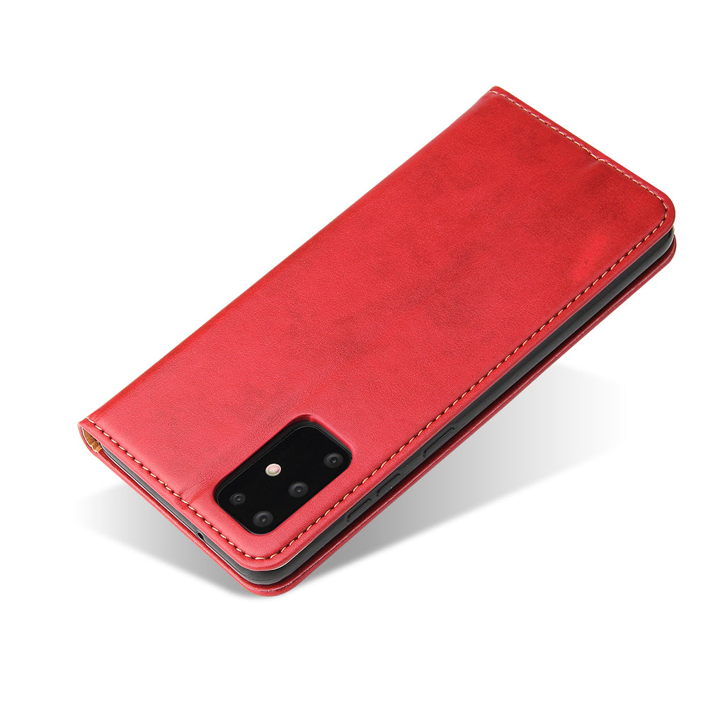 PU Leather Galaxy S20 Case Wallet Stand Texture Deluxe