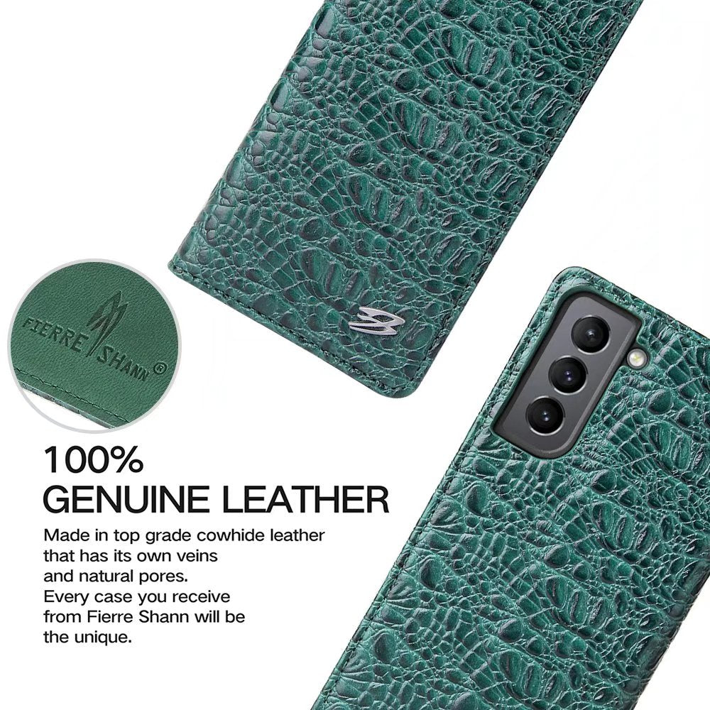 Deluxe Real Crocodile leather Galaxy S21 Case Wallet