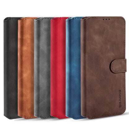 Retro Leather Edge Galaxy S21 FE Case with Hand Strap