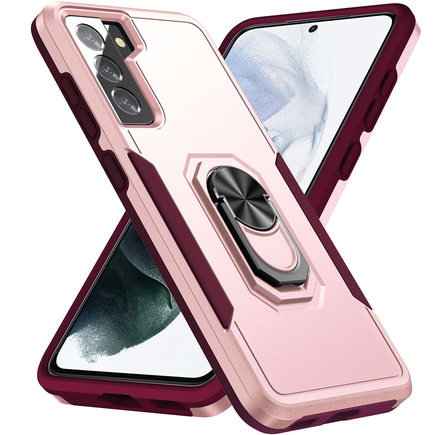 Pioneer Galaxy S21 FE Case Rotating Ring Stand