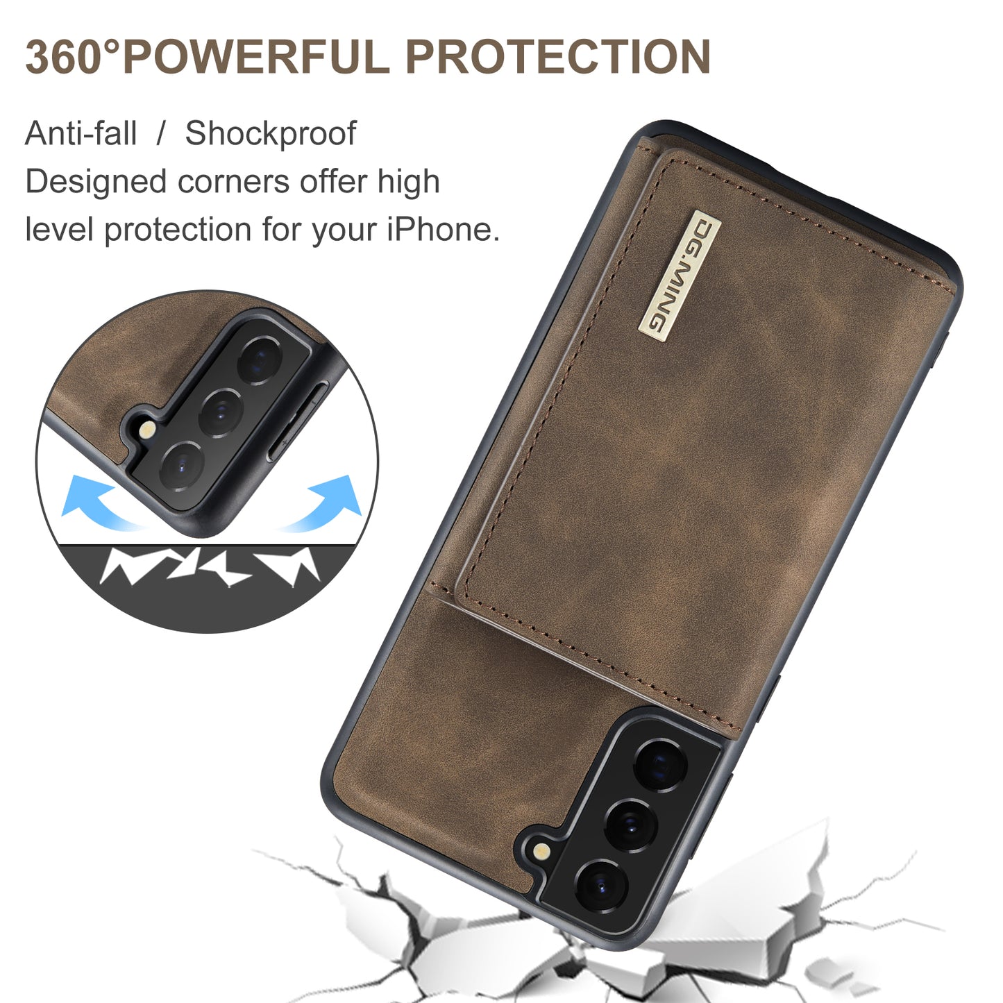 Retro Detachable Fold Wallet Galaxy S21 FE Case Magnetic Clip