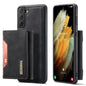 Retro Detachable Fold Card Holder Galaxy S21 FE Case Magnetic Clip