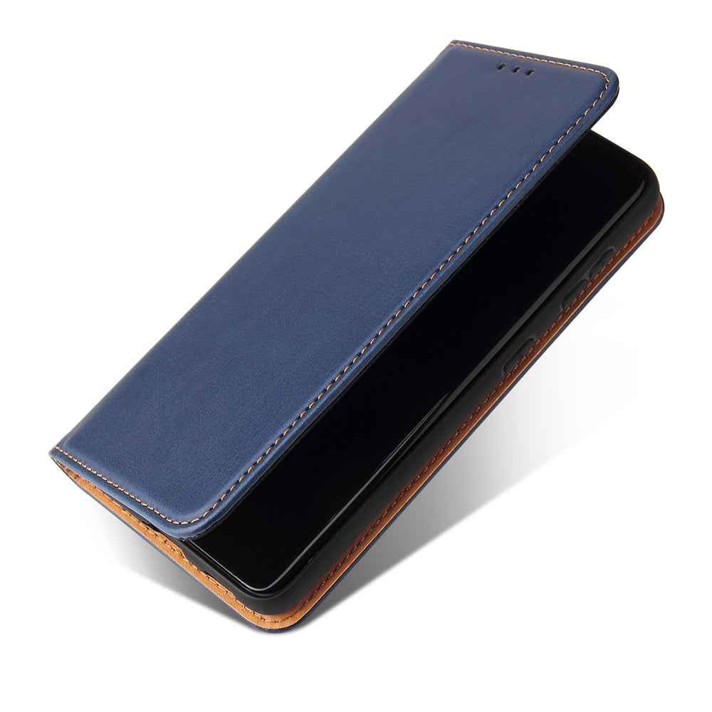 PU Leather Galaxy S21 FE Case Wallet Stand Texture Deluxe