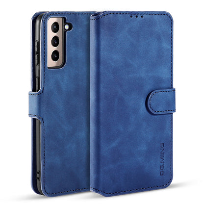 Retro Leather Edge Galaxy S21 Case with Hand Strap