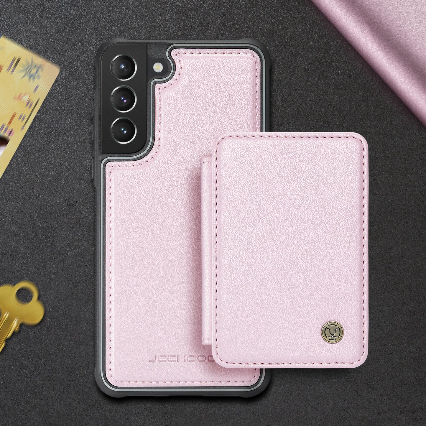 Magnetic Card Holder Galaxy S21 Case Detachable RFID Blocking