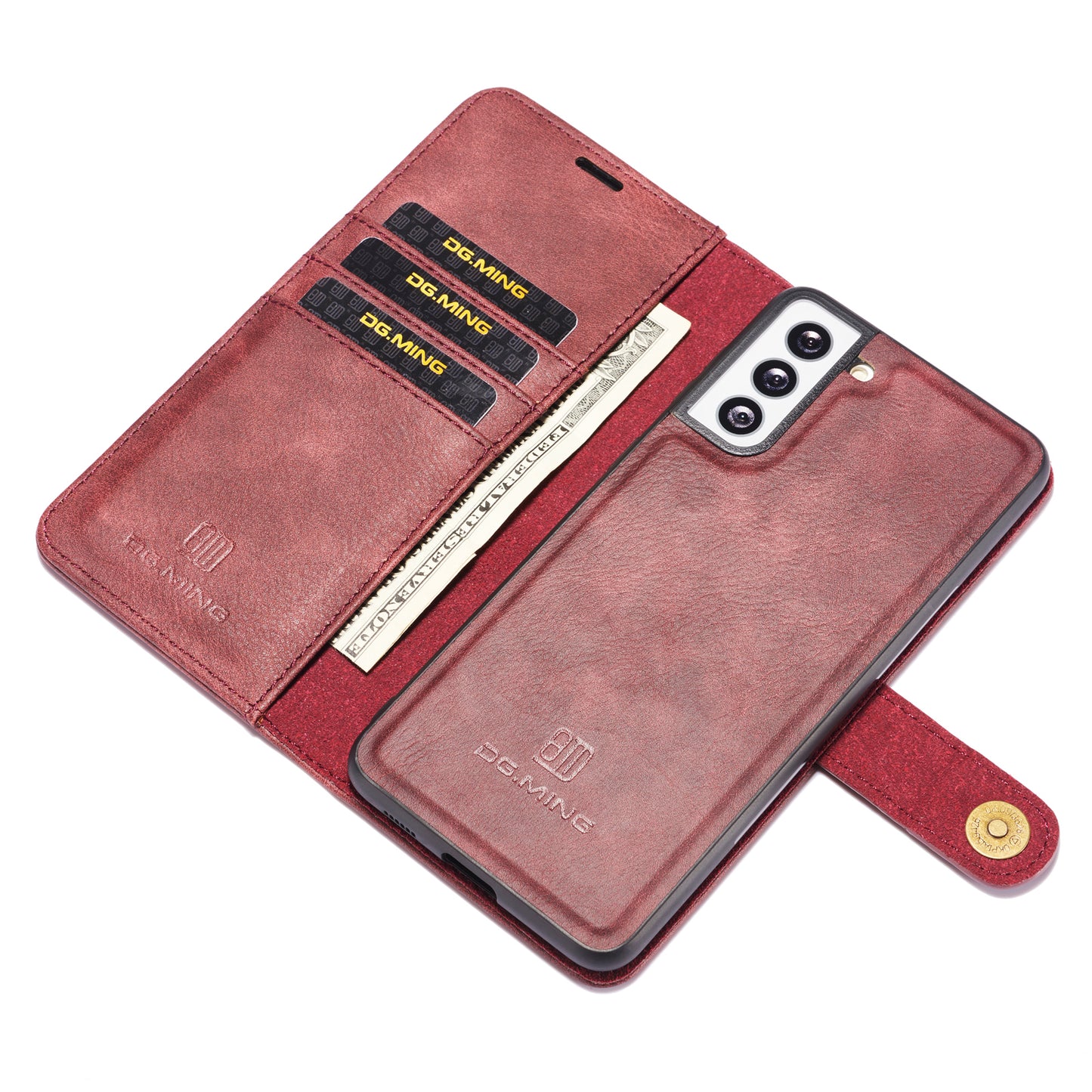 Wallet Detachable 2 In 1 Buckle Galaxy S21 Case Magnetic