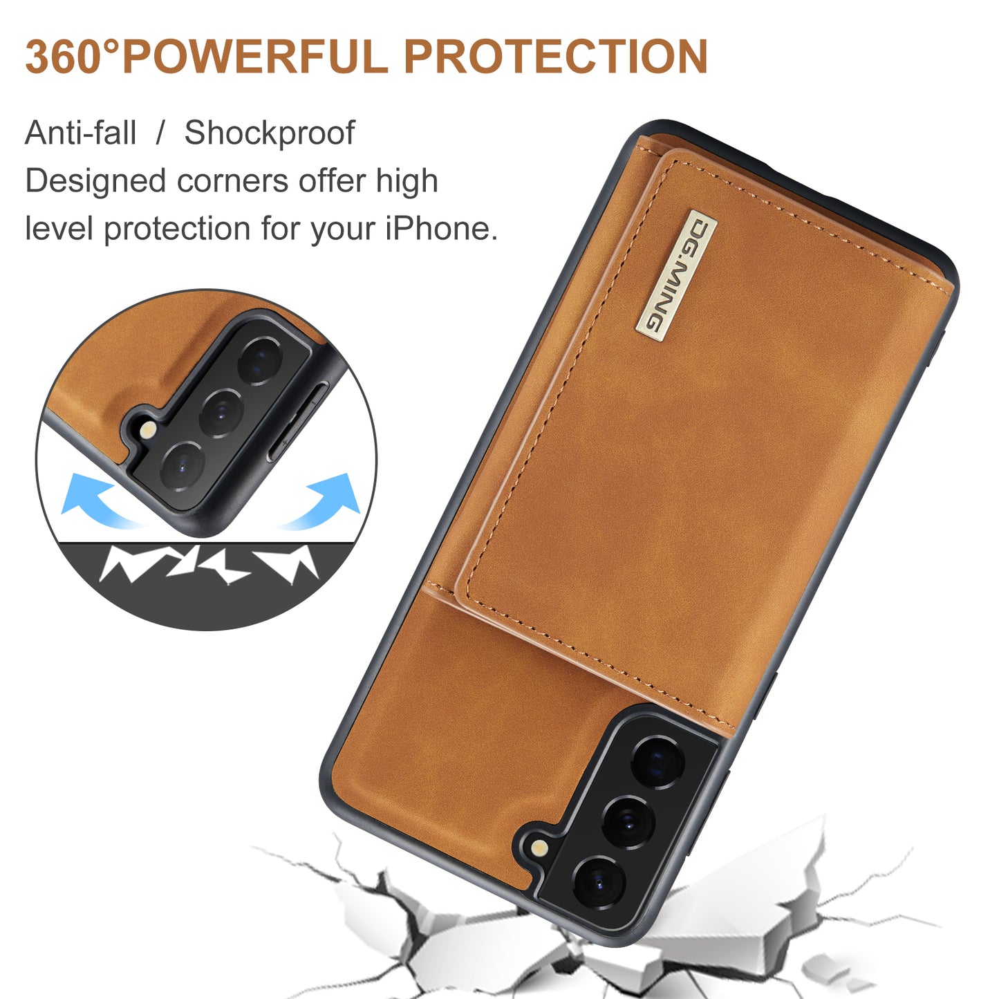 Retro Detachable Fold Wallet Galaxy S21 Case Magnetic Clip