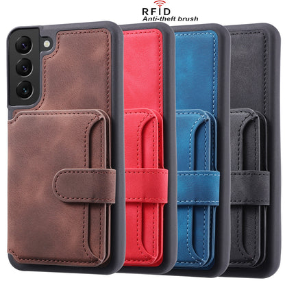 Fantasy Card Slots Buckle Galaxy S21 Case Leather Anti-theft