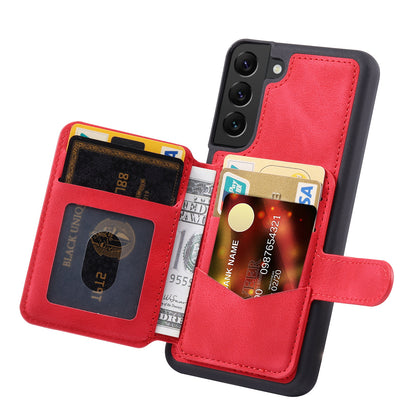 Fantasy Card Slots Buckle Galaxy S21 Case Leather Anti-theft