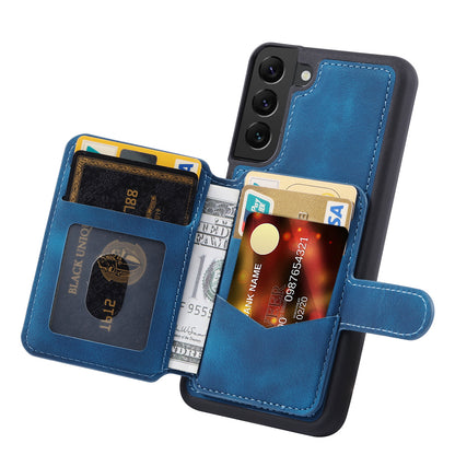 Fantasy Card Slots Buckle Galaxy S21 Case Leather Anti-theft