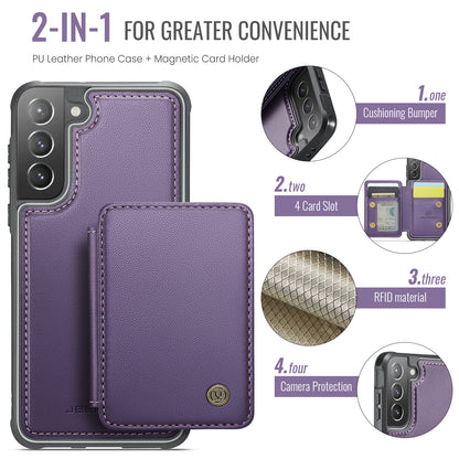 Magnetic Card Holder Galaxy S21+ Case Detachable RFID Blocking